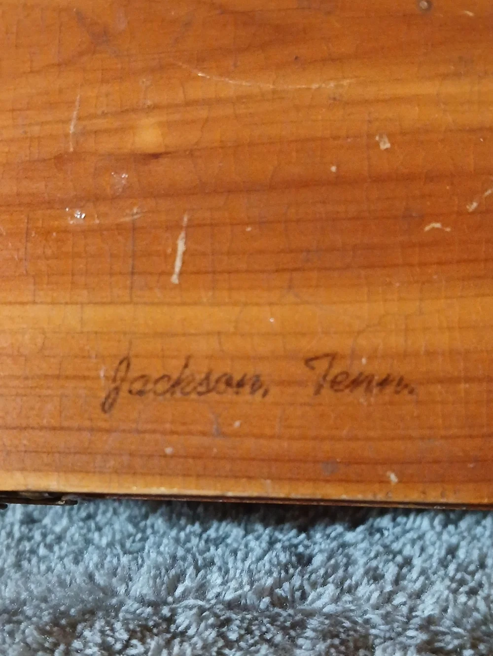 Vintage Wooden 'Mother' Keepsake Box - Cedar